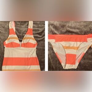9. Daniel Cremieux Striped Tankini Top and Matching Bottom